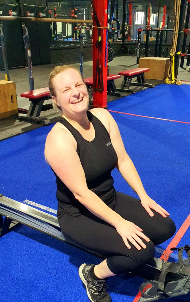 Awesome client on the rower